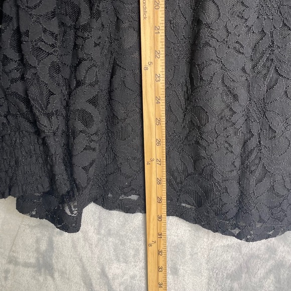 Torrid Stretch Lace Mesh Crew Neck Long Sleeve Top Womens Plus Size 3X Black - Picture 9 of 10